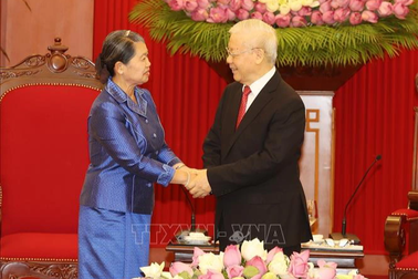 Tổng Bí thư Nguyễn Phú Trọng tiếp Đoàn đại biểu cấp cao Campuchia