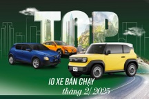 Loạt ô tô bán chạy tháng 2: VinFast chiếm ba vị trí đầu, áp đảo xe xăng/dầu
