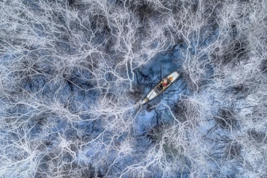 Bức ảnh ghi lại khoảnh khắc trên phá Tam Giang đoạt giải Nhất quốc tế