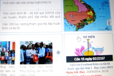 “Rối” ngày tổ chức Festival Đờn ca tài tử quốc gia lần I tại Bạc Liêu