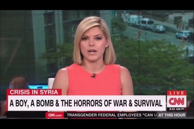 MC của CNN bật khóc ngay trên sóng khi đưa tin về em bé Syria