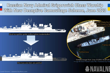 Hải quân Nga ngụy trang tàu chiến của Hạm đội Biển Đen để tránh đối phương