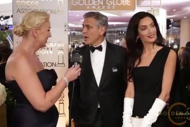 George Clooney bên vợ xinh đẹp