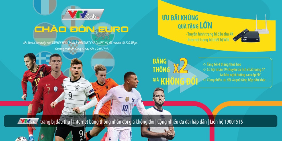 Chào đón EURO, VTVcab khuyến mại lớn trên toàn quốc - 1 Chào đón EURO, VTVcab khuyến mại lớn trên toàn quốc - 1