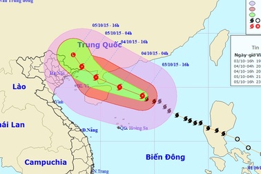 Bão số 4 có xu hướng đi lệch sang Trung Quốc