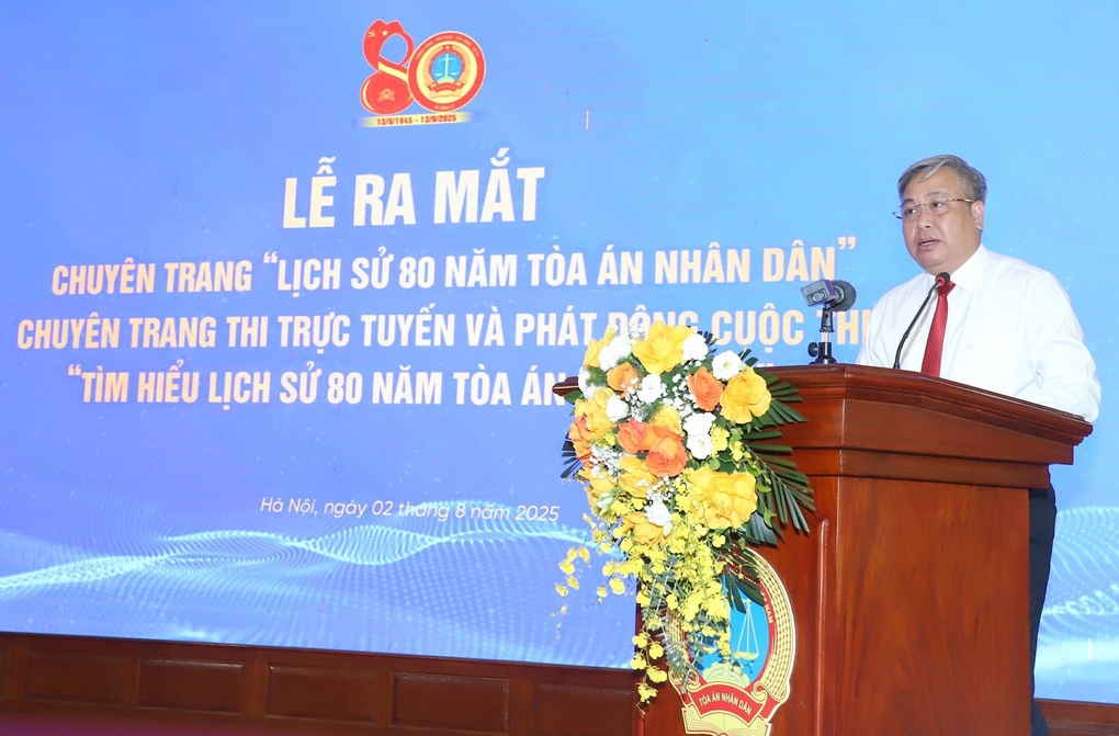 Ra mắt chuyên trang đặc biệt “Lịch sử 80 năm Tòa án nhân dân” - 2 Ra mắt chuyên trang đặc biệt “Lịch sử 80 năm Tòa án nhân dân” - 2