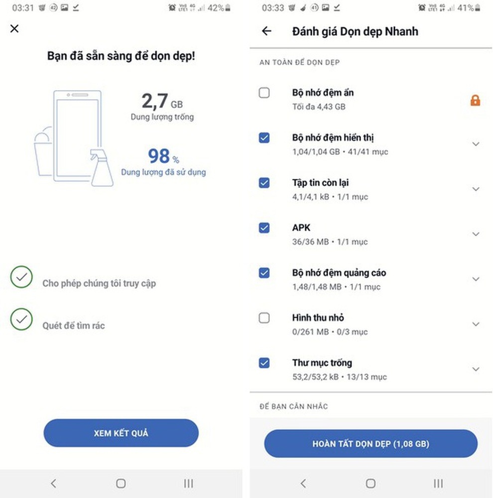 Mẹo dọn rác để tiết kiệm dung lượng lưu trữ của smartphone nổi bật tuần qua - 1 Mẹo dọn rác để tiết kiệm dung lượng lưu trữ của smartphone nổi bật tuần qua - 1