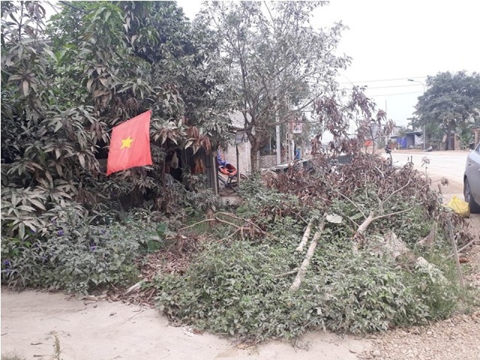 Phần đất đang tranh chấp trước đây của gia đình ông Quý