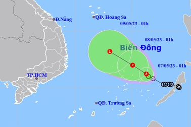 Áp thấp nhiệt đới giật cấp 8 đang hướng vào Đà Nẵng