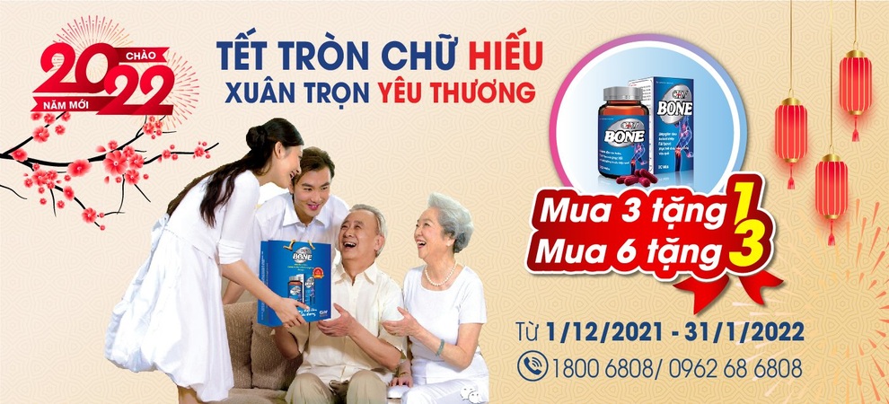 Viên khớp GHV Bone - Món quà Tết ý nghĩa dành tặng người thân yêu - 3 Viên khớp GHV Bone - Món quà Tết ý nghĩa dành tặng người thân yêu - 3