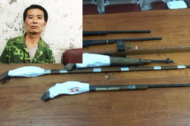 Bắt đối tượng truy nã trang bị vũ khí "nóng"