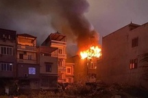 Cháy lớn cửa hàng đèn trang trí ở Hải Phòng