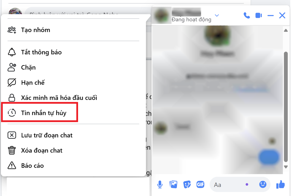 Cách gửi tin nhắn siêu bảo mật tự động xóa trên Facebook Messenger, Zalo - 6