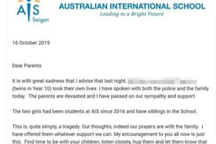 Vụ hai chị em sinh đôi nhảy lầu tự tử xảy ra trong kỳ nghỉ của trường quốc tế