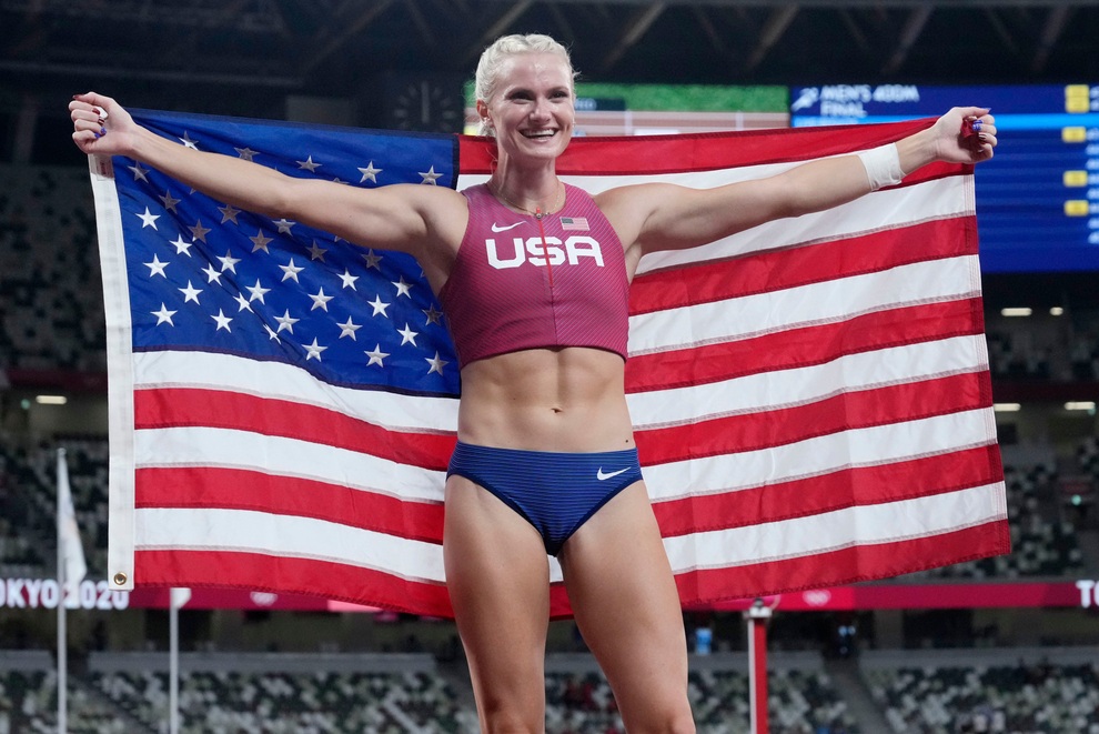 Mỹ nhân nhảy sào nước Mỹ lần đầu giành HCV Olympic - 9 Mỹ nhân nhảy sào nước Mỹ lần đầu giành HCV Olympic - 9