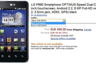 “Siêu phẩm” Optimus 2x của LG được báo giá 14 triệu đồng