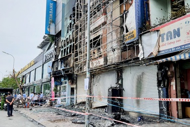 Thực nghiệm hiện trường vụ cháy chi nhánh ngân hàng Eximbank