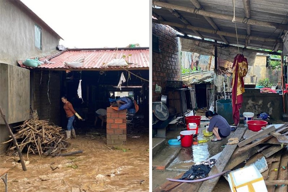 Những phụ nữ “bỏ nhà” đi giúp dân trong trận lụt “trăm năm mới thấy” - 1 Những phụ nữ “bỏ nhà” đi giúp dân trong trận lụt “trăm năm mới thấy” - 1