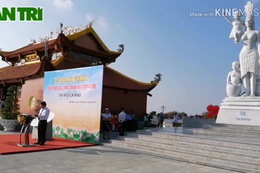 Khánh thành Đền thờ Lạc Long Quân tại Mũi Cà Mau.