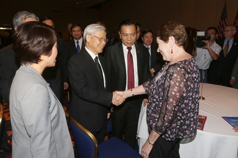 Tổng Bí thư cảm ơn những người bạn Mỹ đã hết lòng ủng hộ Việt Nam
