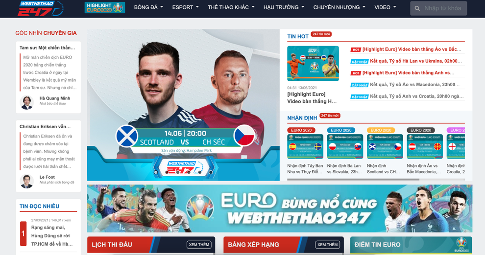 Webthethao247 sở hữu bản quyền Euro 2020 - 2 Webthethao247 sở hữu bản quyền Euro 2020 - 2
