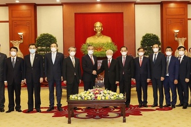 Tổng Bí thư Nguyễn Phú Trọng tiếp Bộ trưởng Ngoại giao Trung Quốc