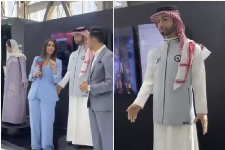 Robot hình nam giới có hành động