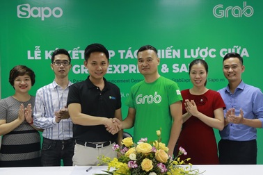 Sapo hợp tác với GrabExpress giao hàng trong 2h