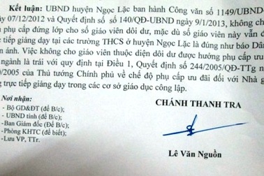 Cắt tiền đứng lớp của GV dôi dư: Làm trái quy định của Thủ tướng