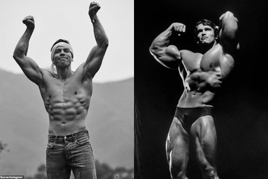 Hình thể đẹp như tượng tạc của Joseph Baena - con trai "Kẻ hủy diệt"