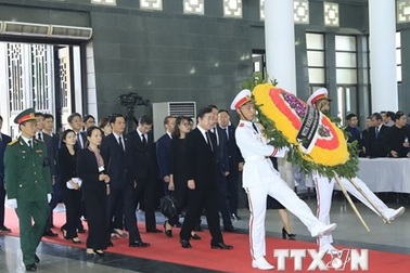 Các đoàn quốc tế tới viếng Chủ tịch nước Trần Đại Quang