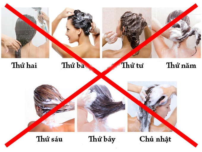 Ngày nào cũng gội đầu Gội đầu mỗi ngày khiến da mất đi lớp dầu tự nhiên, khiến da khô, dễ phát sinh gàu. 