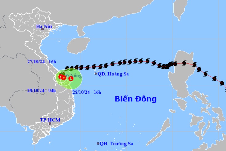 Bão Trà Mi suy yếu, Hà Tĩnh đến Thừa Thiên Huế có mưa rất to - 1