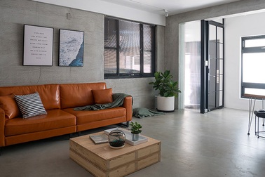 Phá cách với căn hộ làm bằng tường xi măng