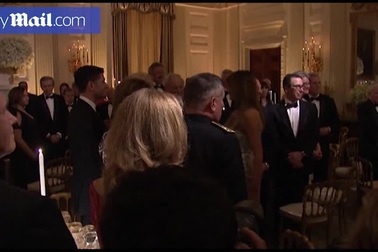 Quốc yến sang trọng đón Tổng thống Pháp của ông Trump