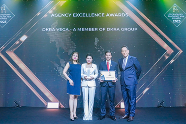 DKRA Vega nhận giải thưởng nhà phân phối bất động sản xuất sắc Đông Nam Á