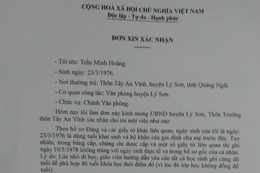 Chánh văn phòng huyện có đến... 2 ngày, tháng, năm sinh