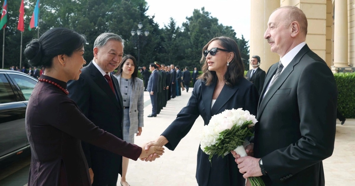 Lễ đón Tổng Bí thư Tô Lâm thăm cấp Nhà nước tới Azerbaijan