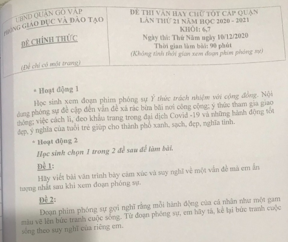 Đề Văn ở TPHCM: Đơn giản như cơm mẹ nấu, cụ già bán vé số trong mưa... - 4 Đề Văn ở TPHCM: Đơn giản như cơm mẹ nấu, cụ già bán vé số trong mưa... - 4
