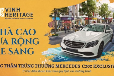 Mua nhà đẹp, trúng xe Mercedes C200 Exclusive tại Vinh Heritage