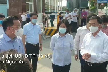 Chủ tịch TP Hà Nội kiểm tra việc phong tỏa Bệnh viện K