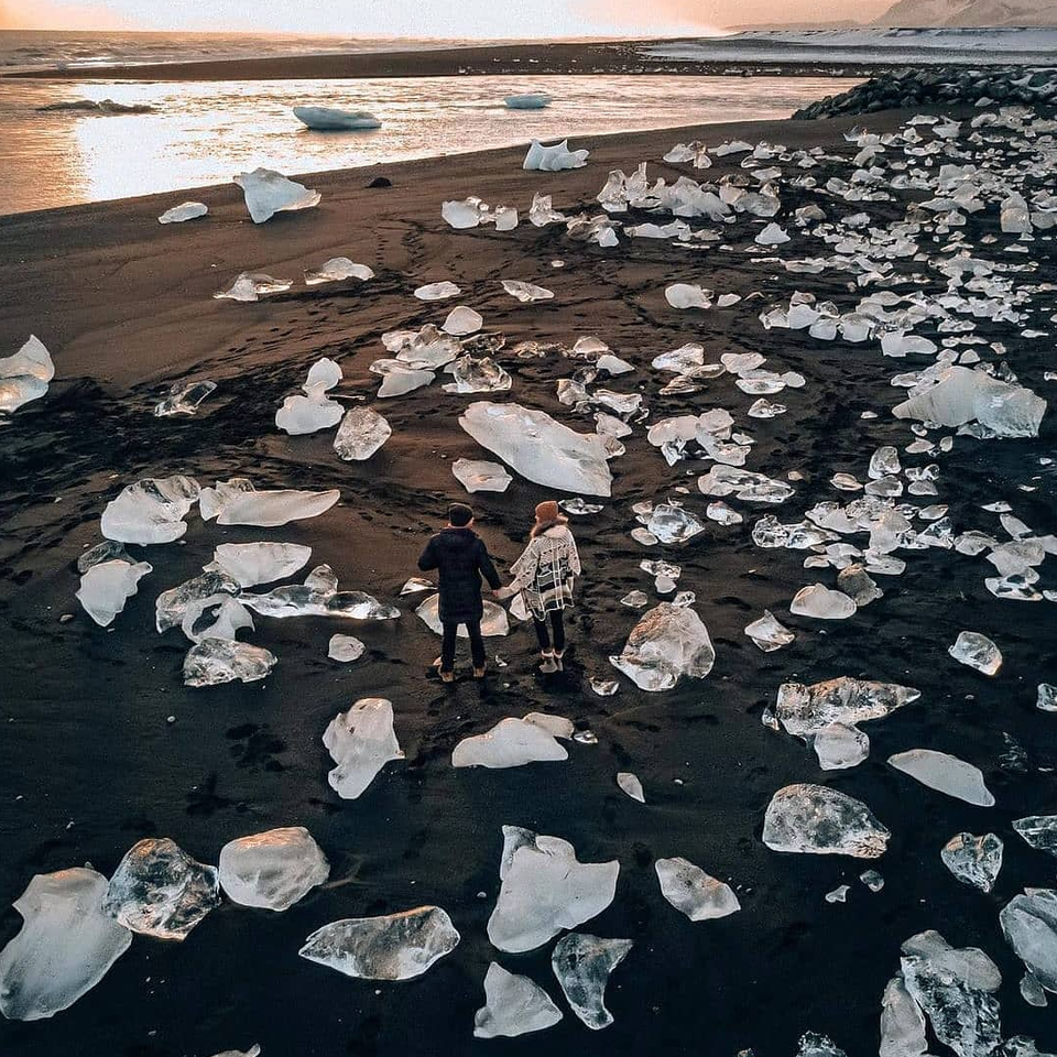Vẻ đẹp choáng ngợp của bãi biển kim cương tại Iceland - 7 Vẻ đẹp choáng ngợp của bãi biển kim cương tại Iceland - 7