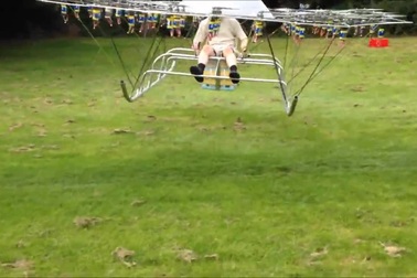 "Trực thăng" không người lái tự chế