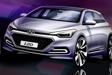 Phác họa Hyundai i20 thế hệ mới