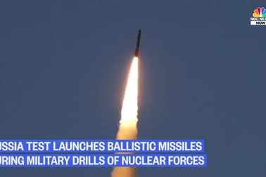 Video bộ ba hạt nhân chiến lược Nga diễn tập nã tên lửa đạn đạo