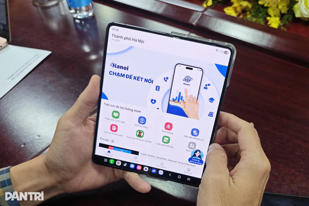 Các bước khai báo thông tin đăng ký xe, GPLX qua ứng dụng iHanoi - 1