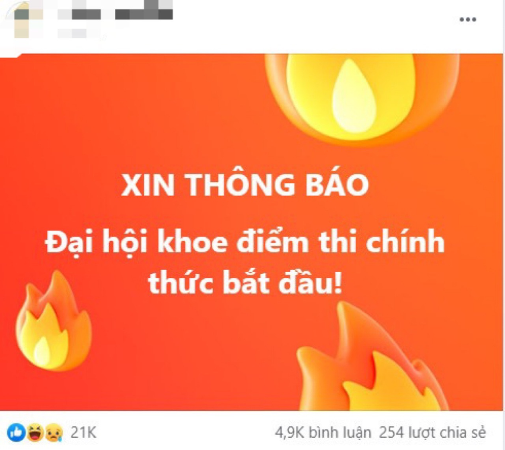 Sĩ tử thi nhau khoe điểm thi: Kẻ vui mừng, người toát mồ hôi vì suýt liệt - 1 Sĩ tử thi nhau khoe điểm thi: Kẻ vui mừng, người toát mồ hôi vì suýt liệt - 1
