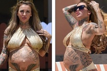 Choáng với loạt hình xăm của “bà bầu” nóng bỏng