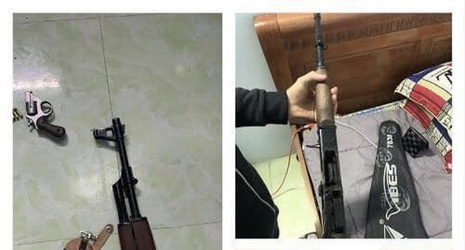 Hà Nội: Triệt phá ổ nhóm tín dụng đen tàng trữ vũ khí quân dụng - 2 Hà Nội: Triệt phá ổ nhóm tín dụng đen tàng trữ vũ khí quân dụng - 2