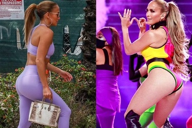 Jennifer Lopez trẻ đẹp, bốc lửa khi tới phòng gym